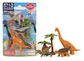 ivairios prekes - Trintukų – dėlionių rinkinys Iwako Puzzle Eraser Dinosaurs 2 Set, įvairių spalvų - 2 nuotrauka