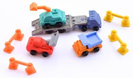 ivairios prekes - Trintukų – dėlionių rinkinys Iwako Puzzle Eraser Trailer Set, įvairių spalvų - 2 nuotrauka