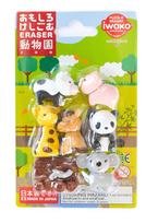 ivairios prekes - Trintukų – dėlionių rinkinys Iwako Puzzle Eraser Zoo Set, įvairių spalvų - 1 nuotrauka
