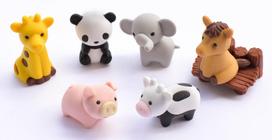ivairios prekes - Trintukų – dėlionių rinkinys Iwako Puzzle Eraser Zoo Set, įvairių spalvų - 2 nuotrauka