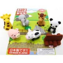 ivairios prekes - Trintukų – dėlionių rinkinys Iwako Puzzle Eraser Zoo Set, įvairių spalvų - 3 nuotrauka