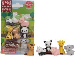 ivairios prekes - Trintukų – dėlionių rinkinys Iwako Puzzle Eraser Zoo Set, įvairių spalvų - 4 nuotrauka