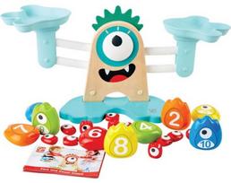 Parduotuvės žaislai Hape Monster Math Scale E0511