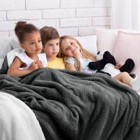 pilkas pledas - Pledas AmeliaHome Sleephy, pilkas, 240 cm x 220 cm - 8 nuotrauka
