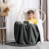 pilkas pledas - Pledas AmeliaHome Sleephy, pilkas, 240 cm x 220 cm - 10 nuotrauka