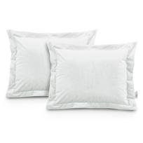 pagalviu uzvalkalai 50 70 - Dekoratyvinės pagalvėlės užvalkalas AmeliaHome Velvet, balta, 500 mm x 700 mm, 2 vnt. - 1 nuotrauka