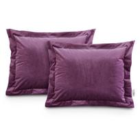 pagalviu uzvalkalai 50 70 - Dekoratyvinės pagalvėlės užvalkalas AmeliaHome Velvet, raudona, 500 mm x 700 mm, 2 vnt. - 1 nuotrauka