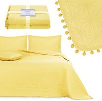 lovatiese 240x260 - Lovatiesė AmeliaHome Meadore, geltona, 240 cm x 260 cm - 1 nuotrauka