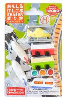 ivairios prekes - Trintukų – dėlionių rinkinys Iwako Puzzle Eraser Vehicle Set, įvairių spalvų - 1 nuotrauka