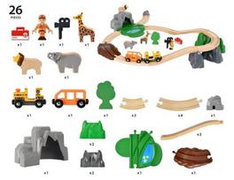 gelezinkeliams - Rinkinys Brio World Safari Adventure Set - 7 nuotrauka
