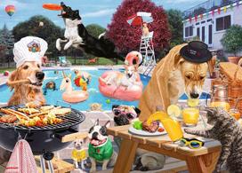 puzzle deliones 1000 - Dėlionė Ravensburger Dog Days Of Summer 16810, 1000 vnt. - 2 nuotrauka