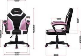 zaidimu kede pink - Žaidimų kėdė Huzaro Ranger 1.0, balta/juoda/rožinė - 8 nuotrauka