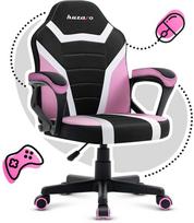 zaidimu kede pink - Žaidimų kėdė Huzaro Ranger 1.0, balta/juoda/rožinė - 9 nuotrauka
