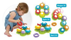 spiningos - Lavinimo žaislas Yookidoo Shape N Spin Gear Sorter - 2 nuotrauka
