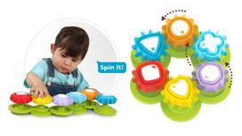 spiningos - Lavinimo žaislas Yookidoo Shape N Spin Gear Sorter - 4 nuotrauka