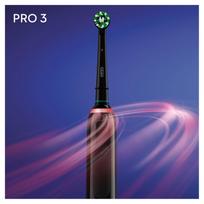 elektrinis dantu sepetelis oral b pro 3 3500 - Elektrinis dantų šepetėlis Braun Pro 3, juodas - 6 nuotrauka