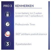 elektrinis dantu sepetelis oral b pro 3 3500 - Elektrinis dantų šepetėlis Braun Pro 3, juodas - 7 nuotrauka