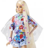 barbie extra - Lėlė Barbie Extra Doll Flower Power HDJ45, 29 cm - 2 nuotrauka