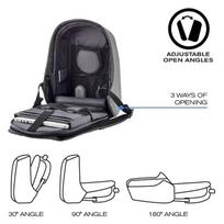 xd design bobby kuprine - XD Design Bobby Hero Anti-Theft Backpack Small Grey - 11 nuotrauka