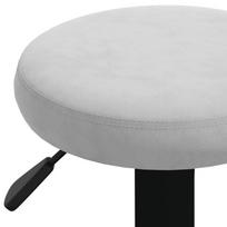 Pirkti Baro kėdė VLX Bar Stools Light Grey Velvet, šviesiai pilka, 2 vnt. - Photo 7