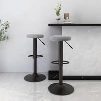 Pirkti Baro kėdė VLX Bar Stools Light Grey Velvet, šviesiai pilka, 2 vnt. - Photo 8