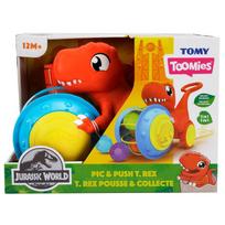 Stumiamas žaislas Tomy Jurrassic World Pic & Push T. Rex