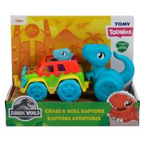 tomy zaislai - Žaislas Tomy Car Set with Dinosaur Chase & Roll Raptors - 4 nuotrauka