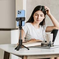 selfie lazda -  Hoco K17 Selfie Stick with Tripod, 4.5 - 7 " - 8 nuotrauka