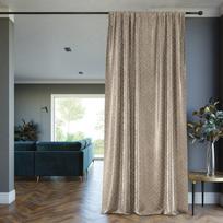 naktines uzuolaidos blackout 250 - AmeliaHome Blackout Caspe 60180, aukso/kreminės spalvos, 1400 mm x 2500 mm - 4 nuotrauka