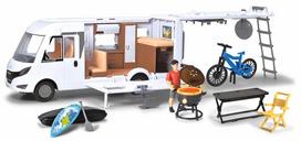 zaisliniai autobusai - Žaislinis automobilis Dickie Toys Hymer Camper Set, balta - 2 nuotrauka