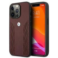 BMW "BMHCP13XRSPPR Leather Back Case iPhone 13 Pro Max" Red