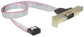 Delock Adapter Bracket DB9 to 9pin COM 0.40m