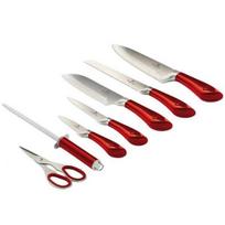 stovas peiliams - Berlinger Haus Metallic Line Burgundy Edition, 8 vnt. - 4 nuotrauka