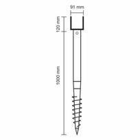 vartu stulpai - Stulpo įvaras Garden Center, 7 cm, cinko - 2 nuotrauka