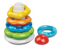 piramide - Lavinimo žaislas Clementoni Baby Stacking Rings 17103 - 1 nuotrauka