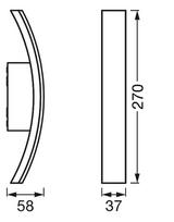 led sviestuvas osram - Ledvance - LED Sieninis lauko šviestuvas BOW LED/7W/230V IP54 - 3 nuotrauka