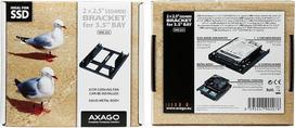 ssd laikiklis - Laikiklis Axago 2 x 2.5" to 3.5" Mounting Bracket RHD-225 - 7 nuotrauka