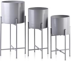 Vazonas Mondex Swen 002OFU, pilkas, Ø 230 mm, 230 mm x 230 mm