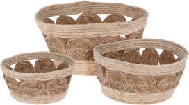 zola gelis - Vazonas Mondex Seagrass 002QX7, rudas/smėlio, Ø 330 mm, 330 mm x 330 mm - 3 nuotrauka