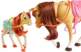zirgamu - Mattel Barbie Dolls With Horses & Accessories FXH15 - 7 nuotrauka