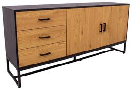 komoda 160 - Komoda Home4you Amsterdam 45033, juoda, 160x40x75 cm - 2 nuotrauka