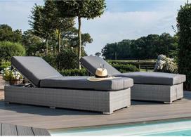 gultai - Lauko baldų komplektas Home4you Ascot 3 Piece, pilkas, 1-2 vietų - 2 nuotrauka
