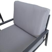 ermitazas lauko kedes - Lauko baldų komplektas Home4you Tifton 4 Piece, pilkas, 1-4 vietų - 5 nuotrauka