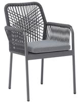 ermitazas lauko kedes - Lauko kėdė Home4you Hela, pilka, 60 cm x 57 cm x 89 cm - 1 nuotrauka