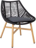 ermitazas lauko kedes - Lauko kėdė Home4you Helsinki, juoda, 64 cm x 65 cm x 85 cm - 1 nuotrauka