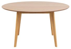 Valgomojo stalas Home4you Roxby, ąžuolo, 1400 mm x 1400 mm x 760 mm