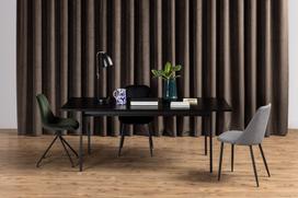 stalvirsis plien - Valgomojo stalas Home4you Angus, juodas, 2000 mm x 900 mm x 74 mm - 5 nuotrauka