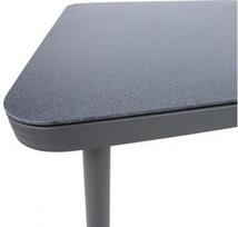 lauko valgomojo stalai - Valgomojo stalas Home4you Andros 21188, tamsiai pilka, 900 mm x 900 mm x 750 mm - 4 nuotrauka