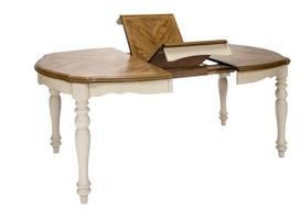 isskleidziamas stalas azuolas - Valgomojo stalas išskleidžiamas Home4you Lily 14252, baltas/ąžuolo, 1370 - 1820 mm x 1065 mm x 760 mm - 2 nuotrauka