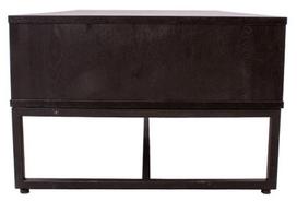 stalas 60 40 - Kavos staliukas Home4you Amsterdam 45032, juodas/ąžuolo, 1100x600x400 mm - 8 nuotrauka